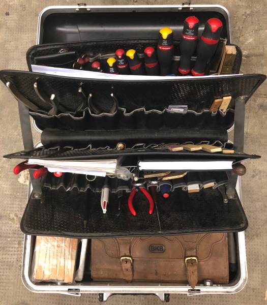 L'outillage d'un technicien piano